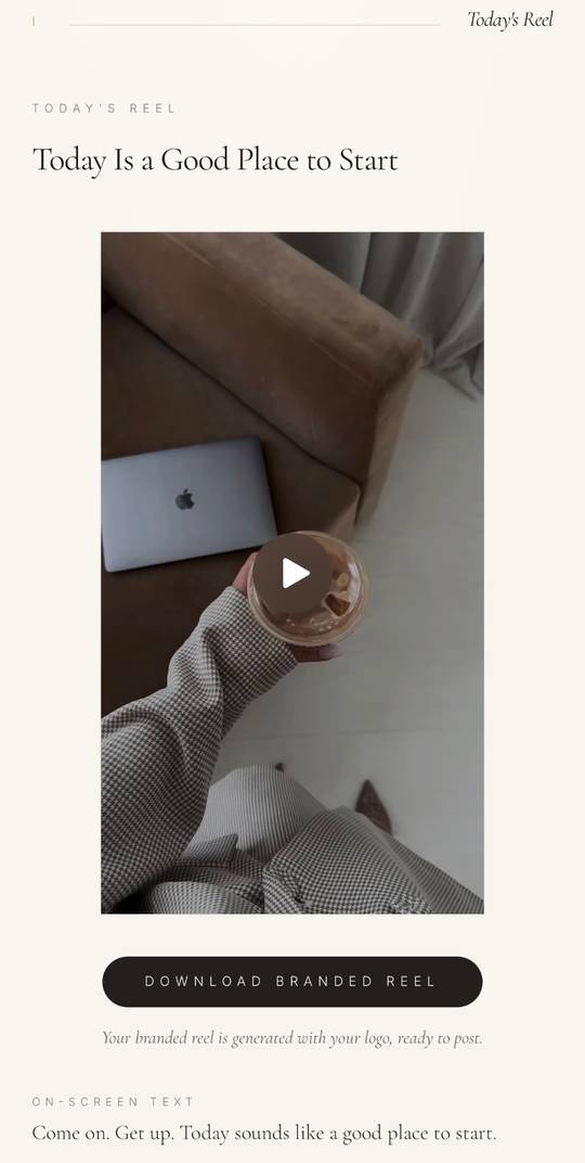 Today's Plan inside Rich Babe Era Creator